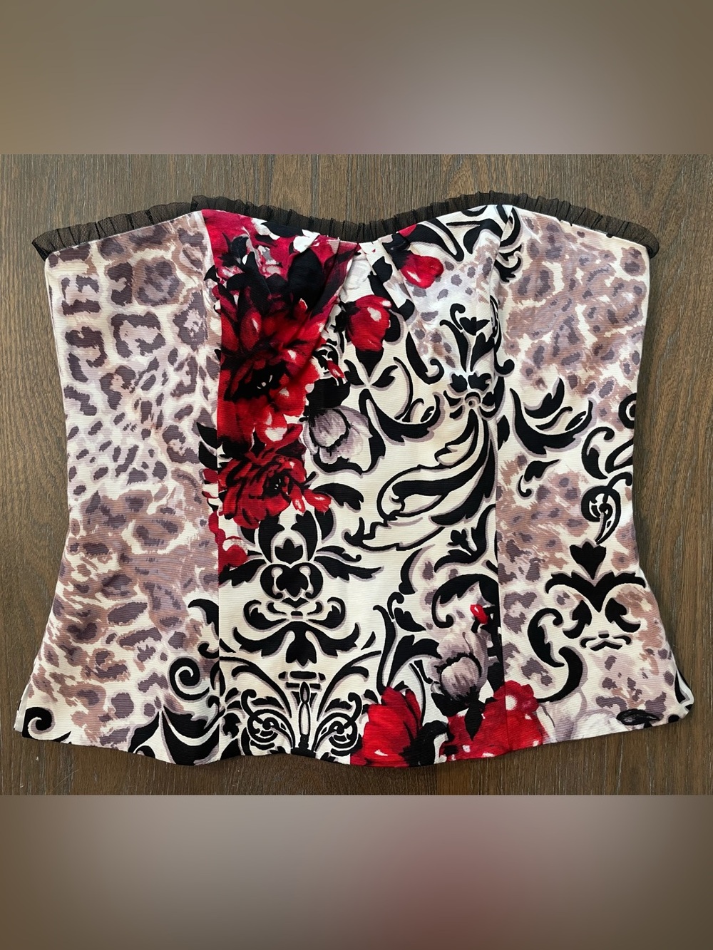 White House Black Market Corset Lined Strapless Top (Size 10)